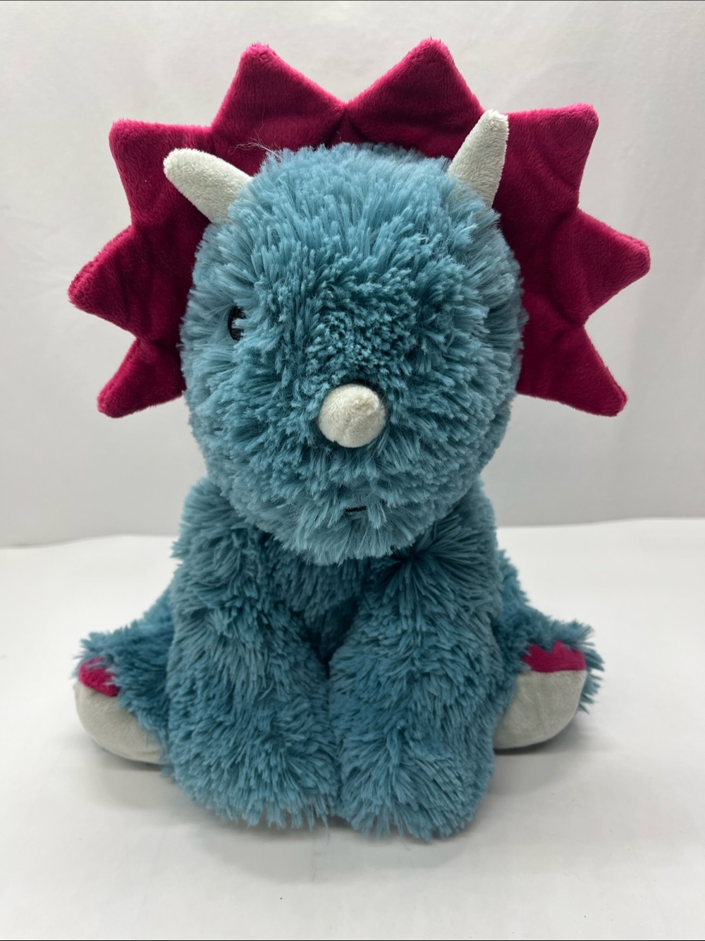 Blue Triceratops Warmies Stuffed Dinosaur  - Kids Plush